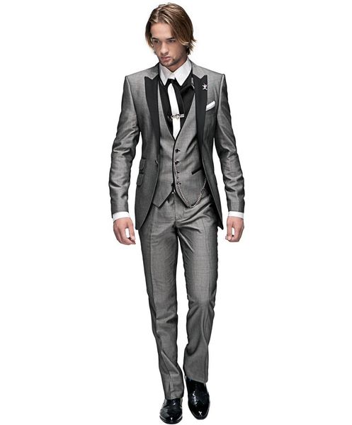 new arrival groomsmen one button groom tuxedos peak black lapel men suits wedding/prom/dinner man blazer ( jacket+pants+tie+vest ) g74, Black;gray
new arrival groomsmen one button groom tuxedos peak black lapel men suits wedding/prom/dinner man blazer ( jacket+pants+tie+vest ) g74, Black;gray