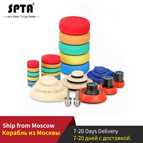 spta 29pcs imported polishing pad kit with m14 thread back plate&adapter fine wool pad waxing sponge car polish buffing kit
spta 29pcs imported polishing pad kit with m14 thread back plate&adapter fine wool pad waxing sponge car polish buffing kit