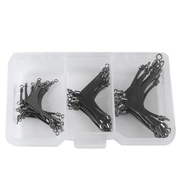 30pcs 3-way barrel swivel ball bearing swivel fishing line rolling snap strong material smooth and reliable
30pcs 3-way barrel swivel ball bearing swivel fishing line rolling snap strong material smooth and reliable