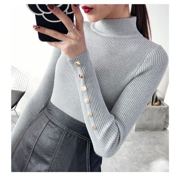 sweater warm women pullover slim lady stretch knitwear casual female turtleneck sweater 2019 spring autumn new, White;black
sweater warm women pullover slim lady stretch knitwear casual female turtleneck sweater 2019 spring autumn new, White;black