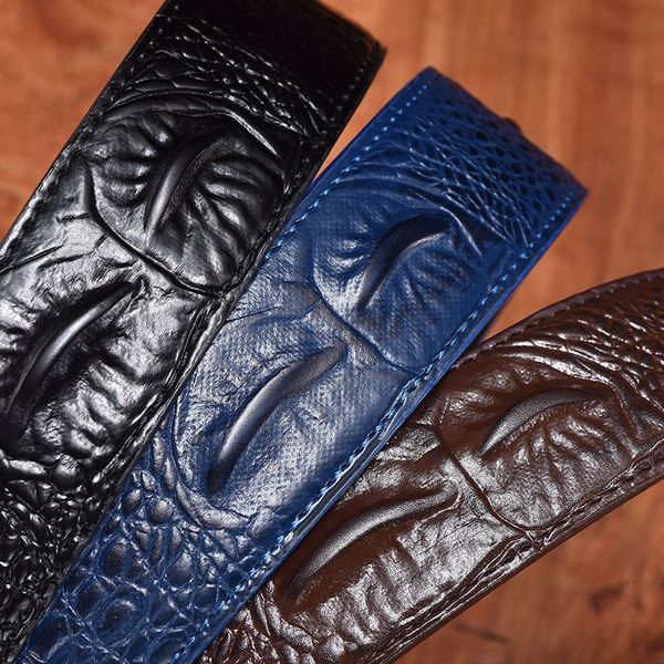 headless crocodile stripe body smooth buckle body genuine leather belt belt network, Black;brown
headless crocodile stripe body smooth buckle body genuine leather belt belt network, Black;brown