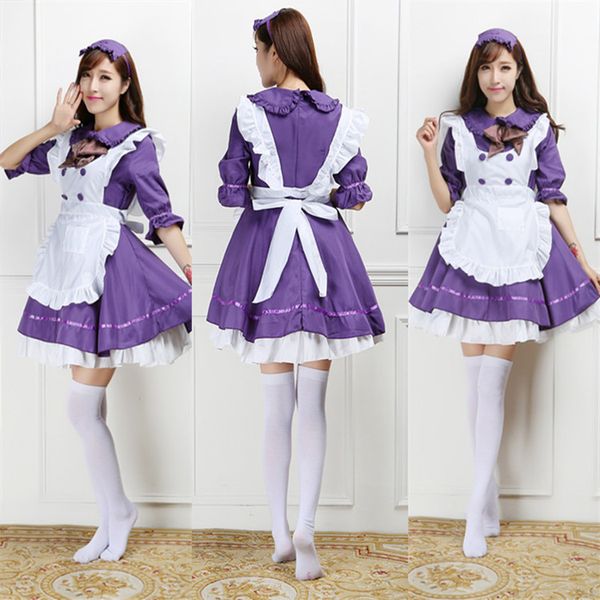 theme costume arrival japanese maid cosplay women lolita anime restaurant uniform dress for ladies, Black;red
theme costume arrival japanese maid cosplay women lolita anime restaurant uniform dress for ladies, Black;red