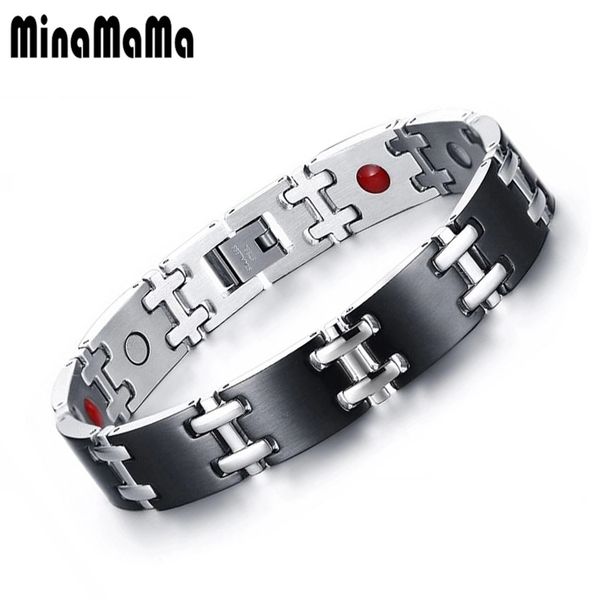 energy health bracelets for woman men black gold color stainless steel negative ion far infrared magnetic therapy bracelet
energy health bracelets for woman men black gold color stainless steel negative ion far infrared magnetic therapy bracelet