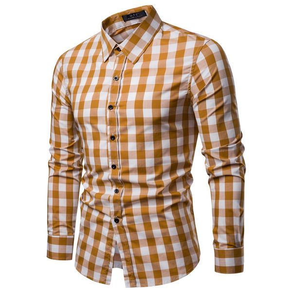 wsgyj men plaid shirt long sleeve cotton shirts 2019 fashion casual multi-color checkered chemise homme man clothes, White;black
wsgyj men plaid shirt long sleeve cotton shirts 2019 fashion casual multi-color checkered chemise homme man clothes, White;black
