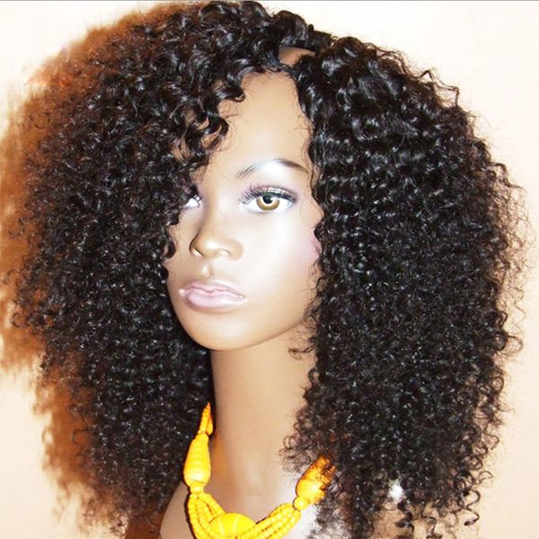 9a 1*3 left part u part wig for black women brazilian virgin kinky curly upart human hair wigs, Black;brown
9a 1*3 left part u part wig for black women brazilian virgin kinky curly upart human hair wigs, Black;brown