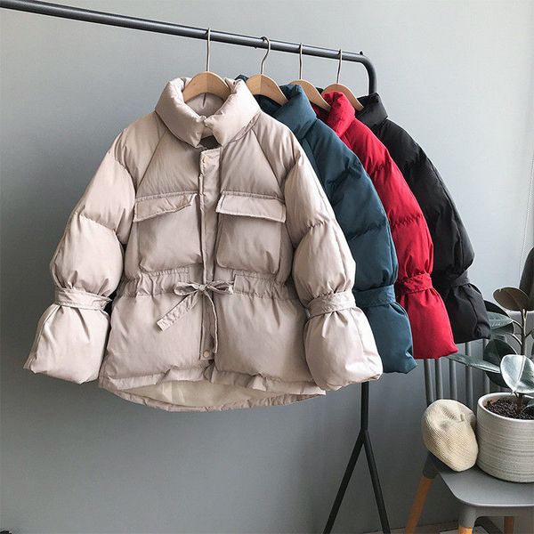 solid fashion women parka coat elastic waist pockets stylish jacket winter collection zipper thicken warm coats outerwear lady, Black
solid fashion women parka coat elastic waist pockets stylish jacket winter collection zipper thicken warm coats outerwear lady, Black