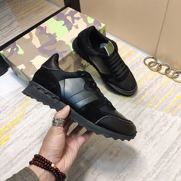 2019 shoes fashion stud rivet camouflage sneakers men women leather flats luxury designer trainers casual shoes h2, Black
2019 shoes fashion stud rivet camouflage sneakers men women leather flats luxury designer trainers casual shoes h2, Black