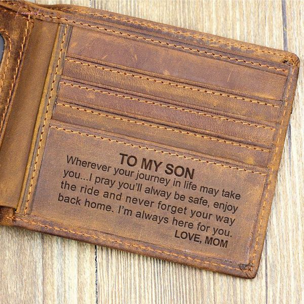 to my son" custom leather wallet,engraved minimalist gifts for men on birthday,graduation,christmas day drop shipping drop shippi, Red;black
to my son" custom leather wallet,engraved minimalist gifts for men on birthday,graduation,christmas day drop shipping drop shippi, Red;black