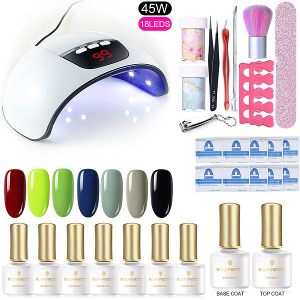 born pretty nail gel set uv led nail lamp kit manicuring set 9pcs 6ml gel polish kit soak off romver tools kits
born pretty nail gel set uv led nail lamp kit manicuring set 9pcs 6ml gel polish kit soak off romver tools kits