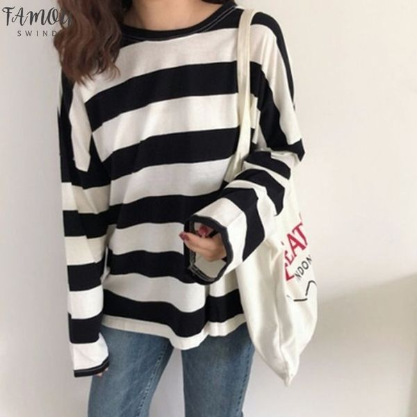 plus size korean t shirt women streetwear long sleeve women clothes casual striped patchwork t shirt women ropa polyester mujer, White
plus size korean t shirt women streetwear long sleeve women clothes casual striped patchwork t shirt women ropa polyester mujer, White