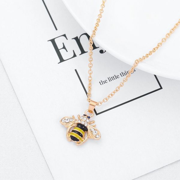 bee necklace insect pendant necklace champagne zircon gold color bijoux party engagement choker necklace, Silver
bee necklace insect pendant necklace champagne zircon gold color bijoux party engagement choker necklace, Silver