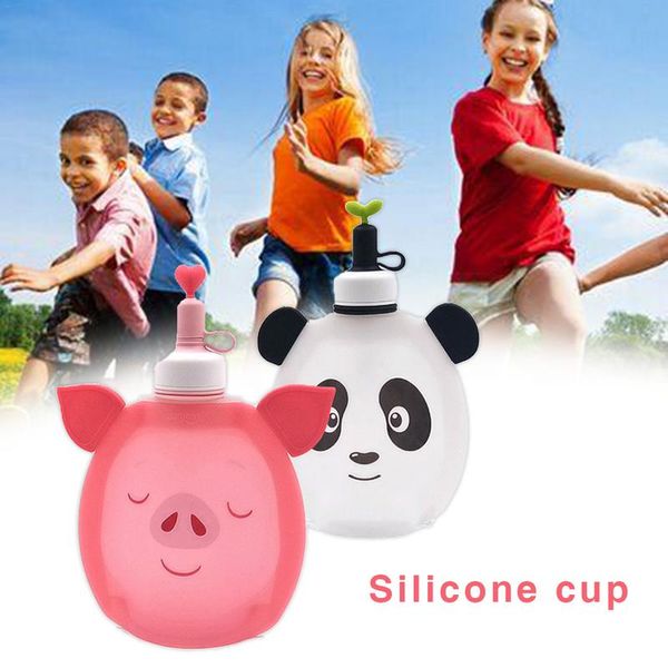 child panda silicone water bottle bag collapsible pig folding kettle kids outdoor sports portable leak proof travel drink bottle
child panda silicone water bottle bag collapsible pig folding kettle kids outdoor sports portable leak proof travel drink bottle
