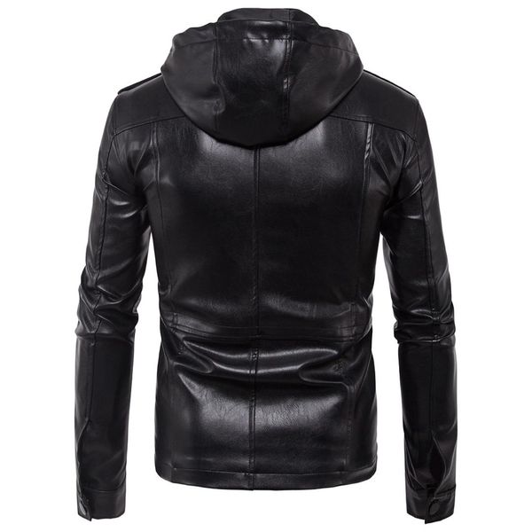 ouma 2019 new style europe and america men locomotive hooded men's leather jacket leather coat ouma coat m-5xl b005, Black
ouma 2019 new style europe and america men locomotive hooded men's leather jacket leather coat ouma coat m-5xl b005, Black