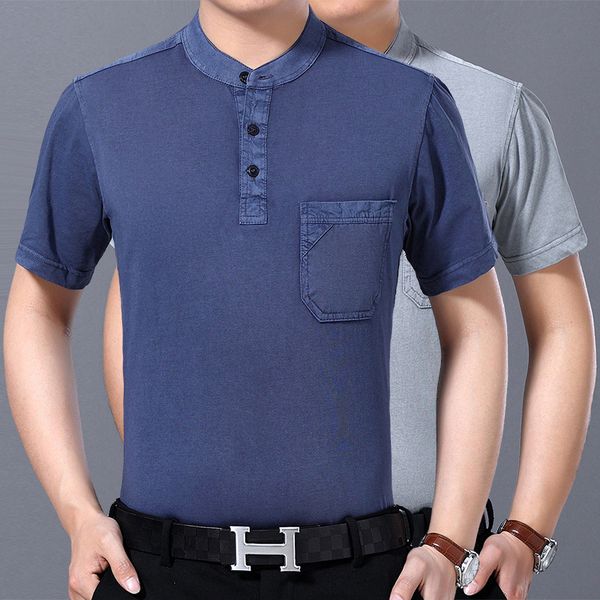 shanghai new europe sang 2019 summer men's wear washed cotton stand collar short sleeve t-shirt, White;black
shanghai new europe sang 2019 summer men's wear washed cotton stand collar short sleeve t-shirt, White;black