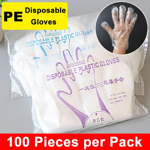 100pcs disposable gloves pe plastic gloves for restaurant kitchen bbq dust-proof fruit vegetable clean work sanitary safe
100pcs disposable gloves pe plastic gloves for restaurant kitchen bbq dust-proof fruit vegetable clean work sanitary safe