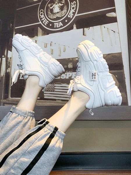 daddy casual white shoes female ins tide thick bottom 2020 new harajuku wild increase sports shoes, Black
daddy casual white shoes female ins tide thick bottom 2020 new harajuku wild increase sports shoes, Black