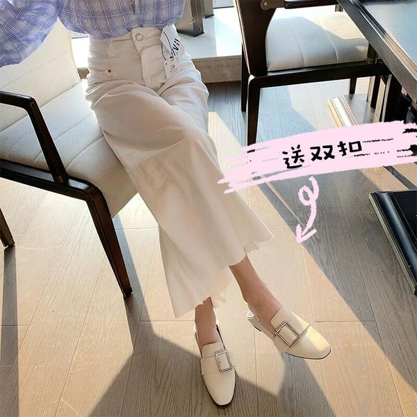 2020 spring and summer a pedal lazy slippers flat loafers leather shoes better sense side buckle step documentary shoes female, Black
2020 spring and summer a pedal lazy slippers flat loafers leather shoes better sense side buckle step documentary shoes female, Black