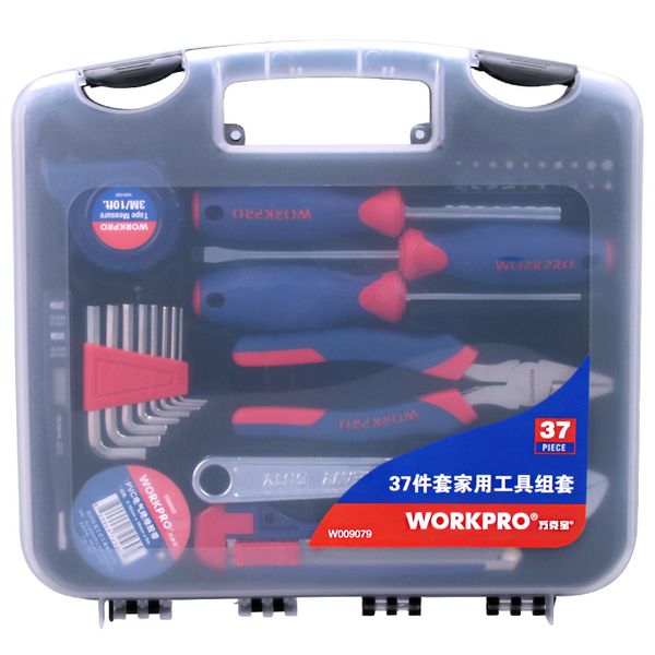 workpro w009079 home repair installation hardware 37 pc set multi-function repair toolbox
workpro w009079 home repair installation hardware 37 pc set multi-function repair toolbox