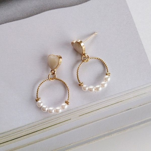 korean sweet girl simple beautiful love pearl circle dangle earrings temperament fashion female jewelry accessories ear clip, Silver
korean sweet girl simple beautiful love pearl circle dangle earrings temperament fashion female jewelry accessories ear clip, Silver