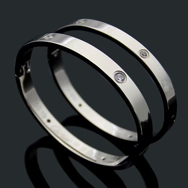 titanium steel love bracelets bangles for women rose gold screw bracelets men with ten cz stones bangle couple jewelry with box, White
titanium steel love bracelets bangles for women rose gold screw bracelets men with ten cz stones bangle couple jewelry with box, White