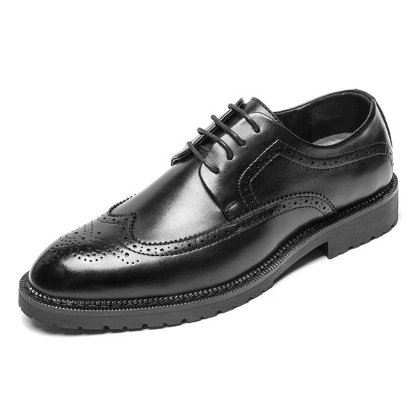business men shoes lace-up shiny upper men casual brogue shoes big size man wingtip loafer lace-up fashion footwear zy519, Black
business men shoes lace-up shiny upper men casual brogue shoes big size man wingtip loafer lace-up fashion footwear zy519, Black