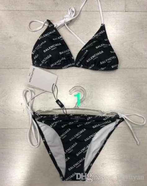 the designer swimsuit fashion swimwear with pad for women swimsuit bandage bathing suits one-piece bikini 4 sizes, White;black