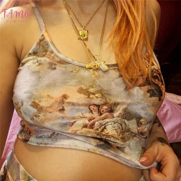 сексуальные женщины обрезанные печать angel печать camis streetwear feminino befree crop top 2019 новая летняя мода бретели tops, White
сексуальные женщины обрезанные печать angel печать camis streetwear feminino befree crop top 2019 новая летняя мода бретели tops, White