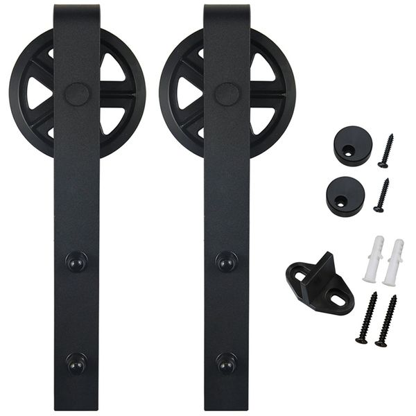 barn sliding door hardware (large industrial wheel), large wheel barn door hanging rail,black
barn sliding door hardware (large industrial wheel), large wheel barn door hanging rail,black