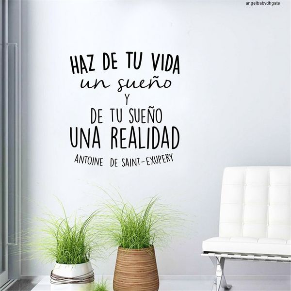 spanish inspirational positive quotes vinyl wall sticker mural life dreams art decals for spanish home decoration
spanish inspirational positive quotes vinyl wall sticker mural life dreams art decals for spanish home decoration