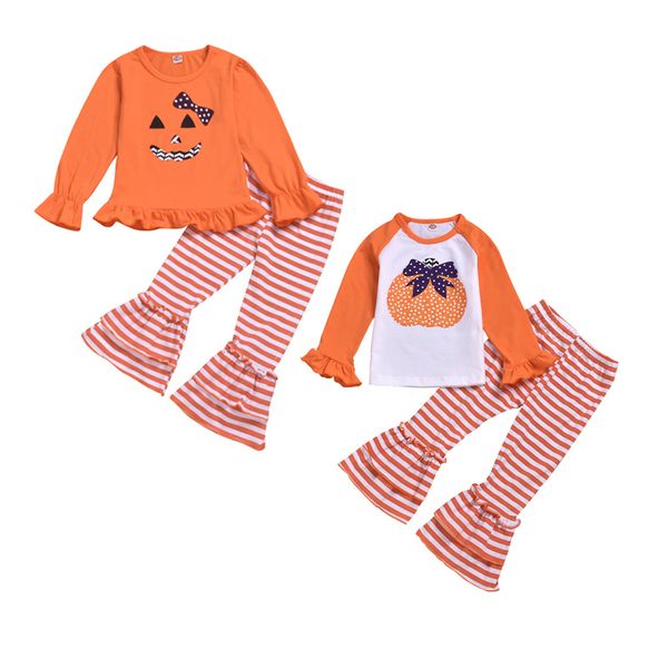 baby girls cartoon set halloween girl ruffle long sleeve pumpkin shirt kids clothing infant baby girl stripe speaker pants suit, Blue
baby girls cartoon set halloween girl ruffle long sleeve pumpkin shirt kids clothing infant baby girl stripe speaker pants suit, Blue