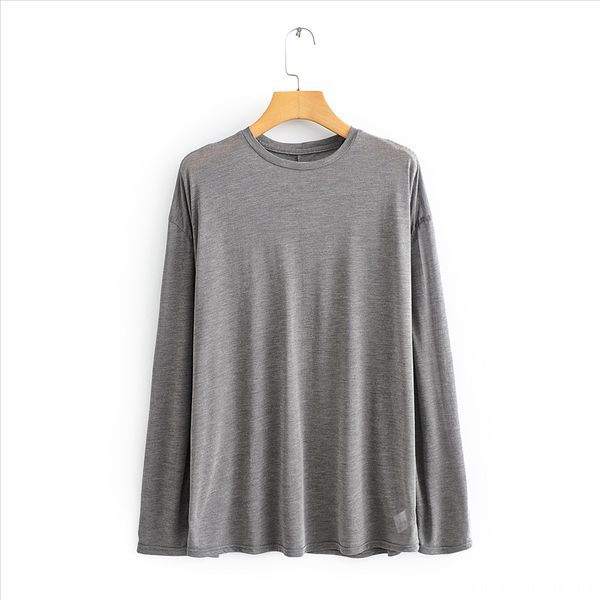 long sleeve t-shirt female 2020 round collar t-shirt loose thin versatile casual sunscreen clothes, White
long sleeve t-shirt female 2020 round collar t-shirt loose thin versatile casual sunscreen clothes, White