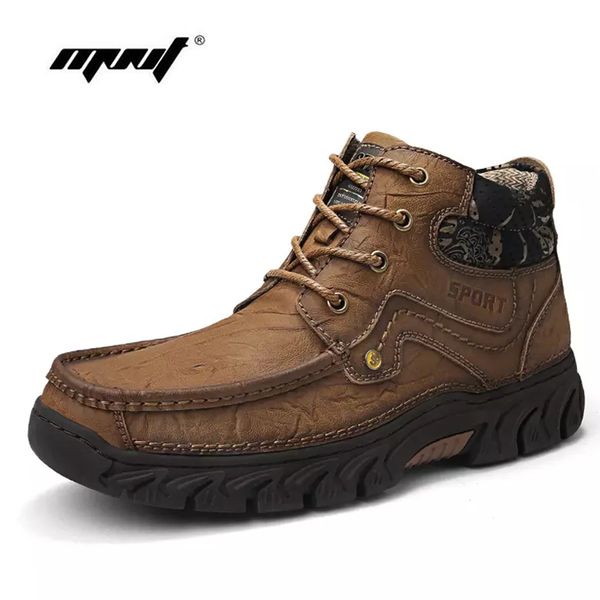 men boots plus size full natural leather ankle snow boots shoes warm plush lace-up autumn and winter shoes men, Black
men boots plus size full natural leather ankle snow boots shoes warm plush lace-up autumn and winter shoes men, Black