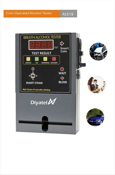 professional coin-operated breathalyzer in grey color, uses fuel cell technology at319
professional coin-operated breathalyzer in grey color, uses fuel cell technology at319