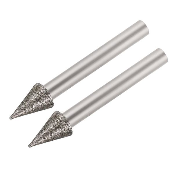 uxcell diamond burrs for carving rotary tool 1/4-inch shank 6mm pointed 150 grit 2 pcs conial 10mm
uxcell diamond burrs for carving rotary tool 1/4-inch shank 6mm pointed 150 grit 2 pcs conial 10mm