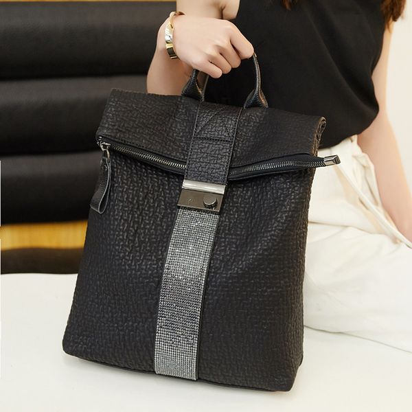 2019 new diamond belt decoration woman backpack pu all match fashion crossbody shoulder bag female
2019 new diamond belt decoration woman backpack pu all match fashion crossbody shoulder bag female