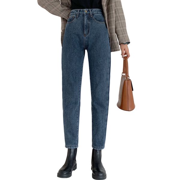 jeans women loose winter plus velvet high waist nine points straight pants autumn 2019 new wide-legged pants, Blue
jeans women loose winter plus velvet high waist nine points straight pants autumn 2019 new wide-legged pants, Blue