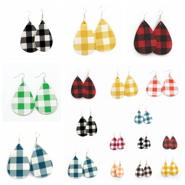 buffalo plaid earring pu leather teardrop earrings faux leather water drop earrings fashion girls earring jewelry accessory 10colors zyq85, Red;brown
buffalo plaid earring pu leather teardrop earrings faux leather water drop earrings fashion girls earring jewelry accessory 10colors zyq85, Red;brown
