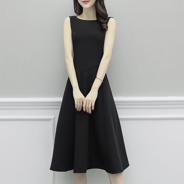 fashion a-line sleeveless women dress knee-length o-neck summer solid color women dress l2 casual polyester piece natural efinny, Black;gray
fashion a-line sleeveless women dress knee-length o-neck summer solid color women dress l2 casual polyester piece natural efinny, Black;gray