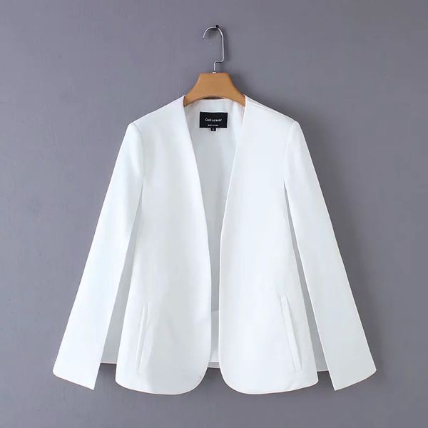 split design women cloak suit coat casual lady black and white jacket fashion streetwear loose outerwear c613, Black;brown
split design women cloak suit coat casual lady black and white jacket fashion streetwear loose outerwear c613, Black;brown