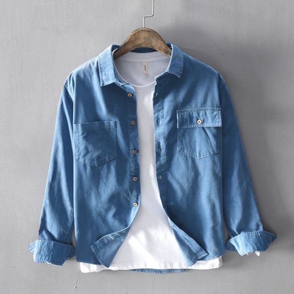 camisa hombre solid 100% cotton shirt men pockets long sleeve turn down collar flannel men's dress shirts men's clothing ts-696, White;black
camisa hombre solid 100% cotton shirt men pockets long sleeve turn down collar flannel men's dress shirts men's clothing ts-696, White;black