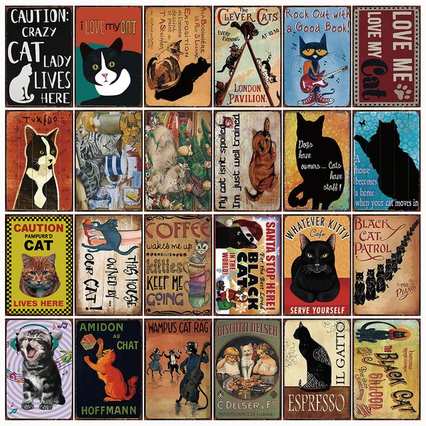 ретро cute cat мультфильм pet art печати металлические жестяные вывески plat плакат стена crafts главная центр кофе бар офис детская комната
ретро cute cat мультфильм pet art печати металлические жестяные вывески plat плакат стена crafts главная центр кофе бар офис детская комната
