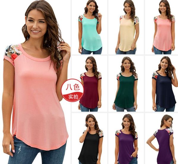 2020 medium long round neck casual clothing women's short sleeve t-shirt fashion female summer tshirt top, White
2020 medium long round neck casual clothing women's short sleeve t-shirt fashion female summer tshirt top, White
