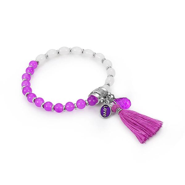 tassel pendant natural stone love purple bead bracelet charm round chain beads bracelets for women friend gift, Black
tassel pendant natural stone love purple bead bracelet charm round chain beads bracelets for women friend gift, Black