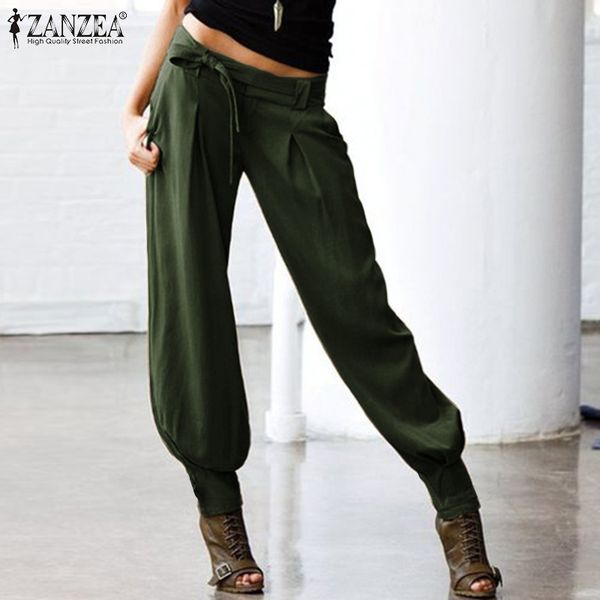 zanzea women pants 2020 fashion ladies low waist back elastic waist long trousers cargo pockets belted harem pantalones 5xl, Black;white
zanzea women pants 2020 fashion ladies low waist back elastic waist long trousers cargo pockets belted harem pantalones 5xl, Black;white