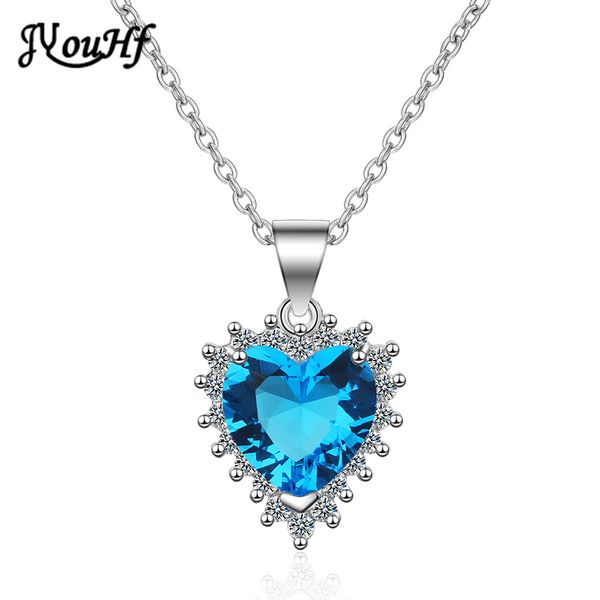 jyouhf luxury crystal necklace women romantic red blue heart 925 sterling silver chain necklace jewelry collier femme sieraden
jyouhf luxury crystal necklace women romantic red blue heart 925 sterling silver chain necklace jewelry collier femme sieraden