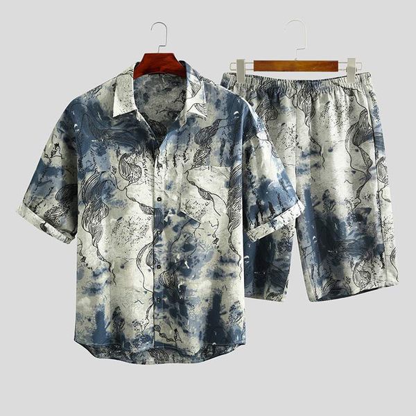2020 fashion men sets half sleeve lapel shirt short elastic bottoms vintage pockets cotton men summer streetwear suits plus size, Gray
2020 fashion men sets half sleeve lapel shirt short elastic bottoms vintage pockets cotton men summer streetwear suits plus size, Gray