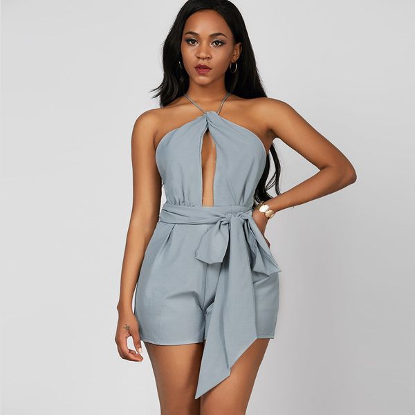 elegant backless ladies jumpsuits romper spaghetti strap solid bodysuit women 2018 sleeveless summer playsuit women, Black;white
elegant backless ladies jumpsuits romper spaghetti strap solid bodysuit women 2018 sleeveless summer playsuit women, Black;white