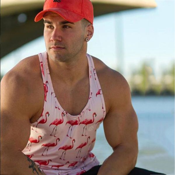 summer sports running vest men's sleeveless shirt flamingo tankmen bodybuilding fitness male sportswear vests funny tee, Black;blue
summer sports running vest men's sleeveless shirt flamingo tankmen bodybuilding fitness male sportswear vests funny tee, Black;blue