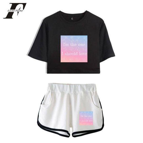 2018 bts i' the one shorts and t-shirts love yourself answer women sets hip hop crop casual style clothes, Gray
2018 bts i' the one shorts and t-shirts love yourself answer women sets hip hop crop casual style clothes, Gray