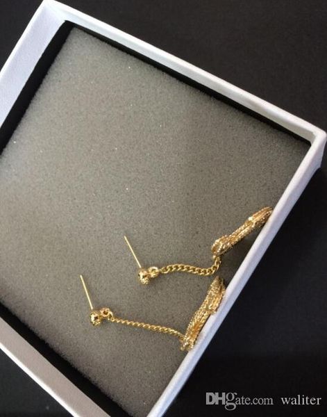 popular fashion high version gold color drop earring for lady women lady jewelry for bride with black flannel bag, Silver
popular fashion high version gold color drop earring for lady women lady jewelry for bride with black flannel bag, Silver